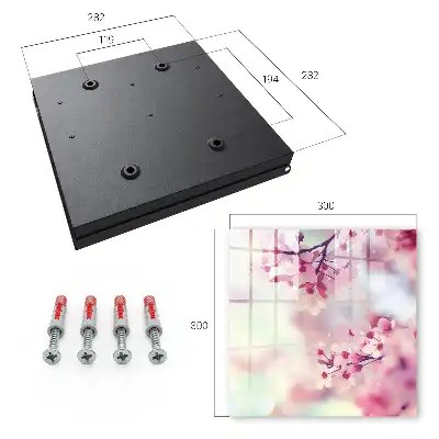 Wall mounted key box Floral charm in the bright background