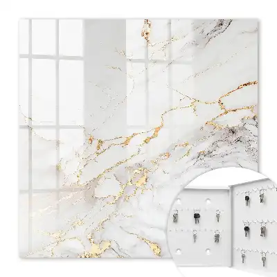 Decorative key box The elegance of yellow stone with patterns