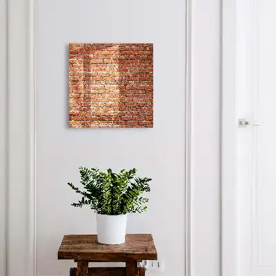 Key box for home Brick wall with warm shades