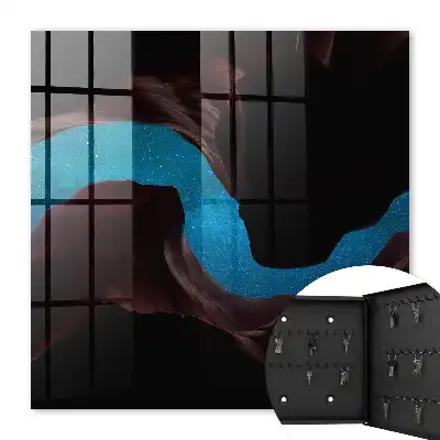 Decorative key box Space rocks starry sky