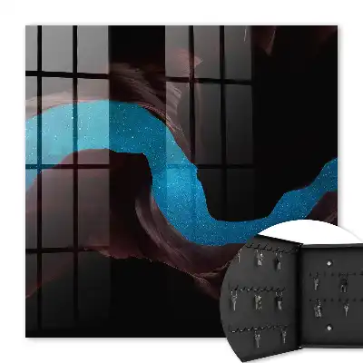 Decorative key box Space rocks starry sky