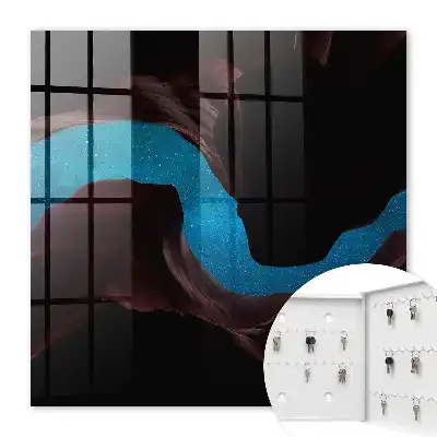 Decorative key box Space rocks starry sky