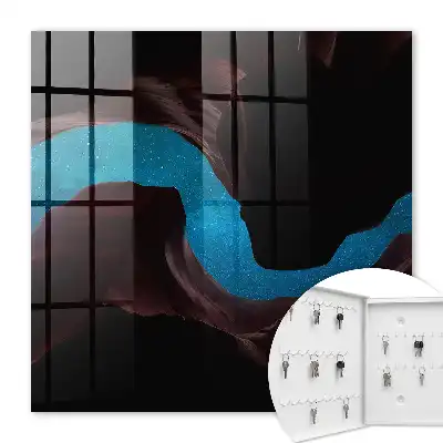 Decorative key box Space rocks starry sky