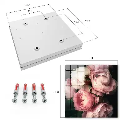 Key cabinet Floral charm in the dark background