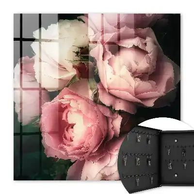 Key cabinet Floral charm in the dark background
