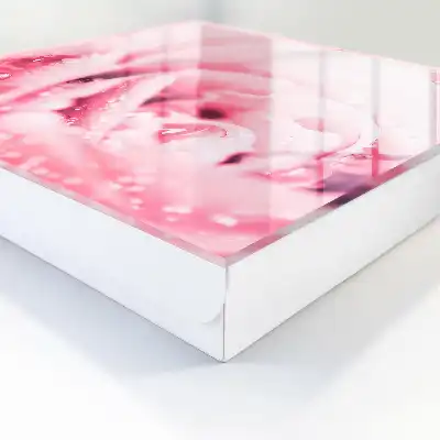 Wall mounted key box Rose delicacy with dew drops