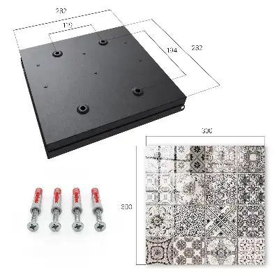 Key cabinet Stylish tiles with unique patterns