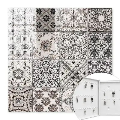 Key cabinet Stylish tiles with unique patterns