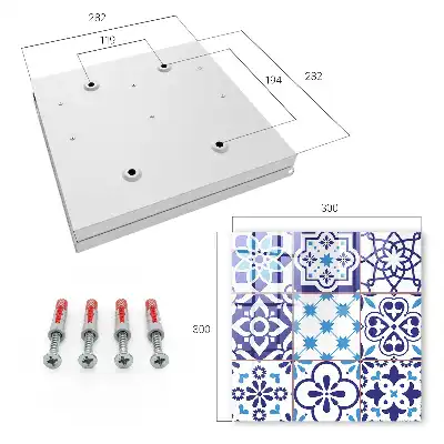 Decorative key box Geometric star patterns in motifs