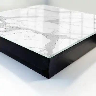 Wall mounted key box Marble elegance white gray