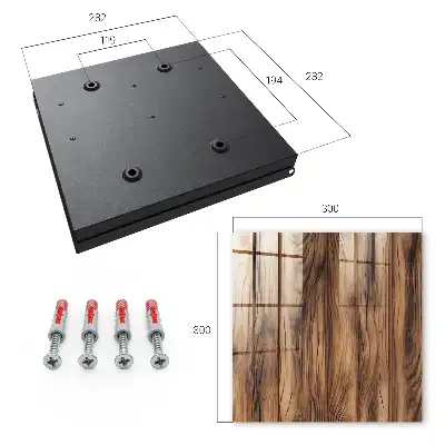 Decorative key box Natural wooden texture