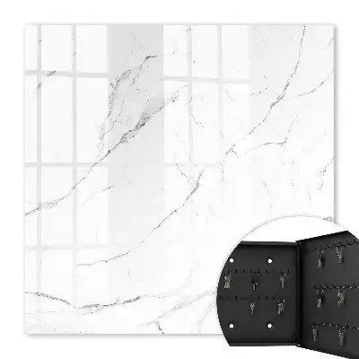 Wall mounted key cabinet Marble texture with stone veining