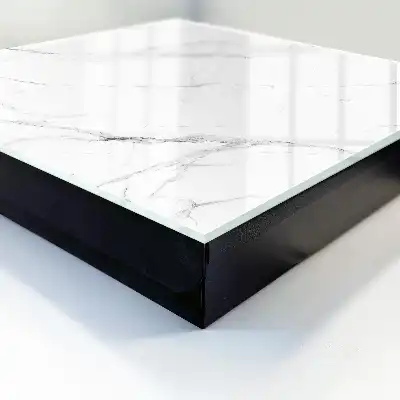 Wall mounted key cabinet Marble texture with stone veining