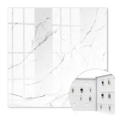 Wall mounted key cabinet Marble texture with stone veining
