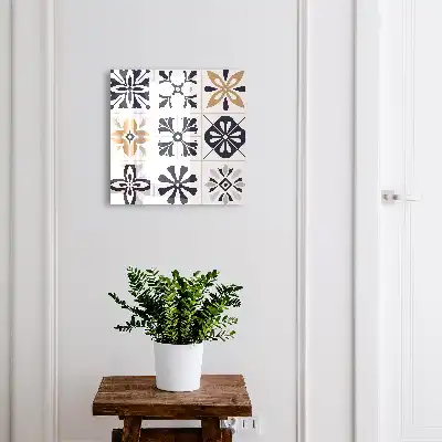 Decorative key box Geometric patterns in light tones