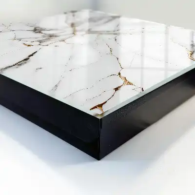 Wall mounted key box Marble elegance contrast