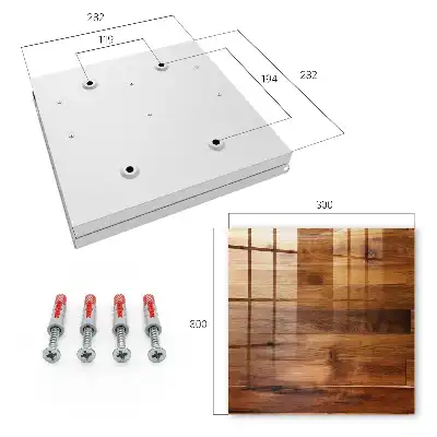 Decorative key box Wooden boards warm climate