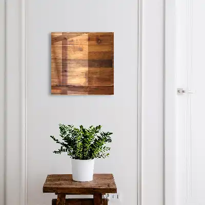 Decorative key box Wooden boards warm climate