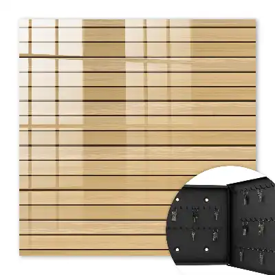 Wall mounted key box Beige shade boards