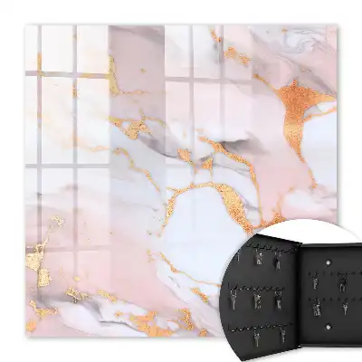 Key cabinet Abstract marble patterns
