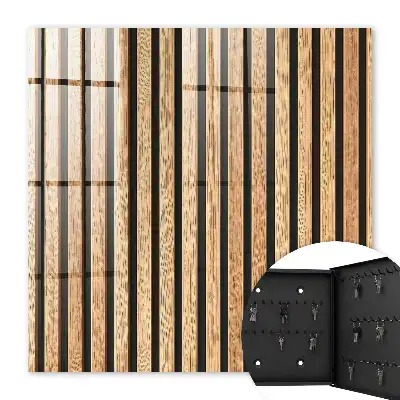 Wall mounted key box Vertical stripes of belts