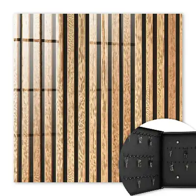 Wall mounted key box Vertical stripes of belts
