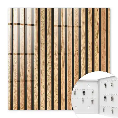 Wall mounted key box Vertical stripes of belts