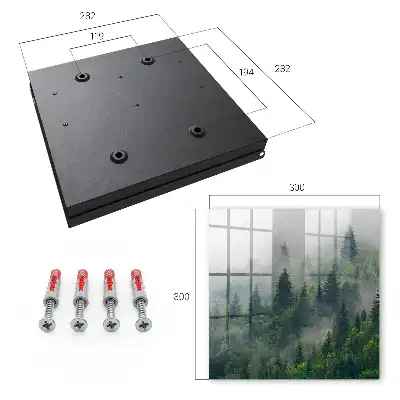 Decorative key box Misty forest, mysterious atmosphere