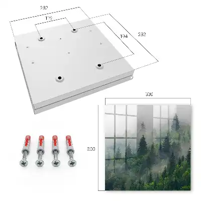 Decorative key box Misty forest, mysterious atmosphere