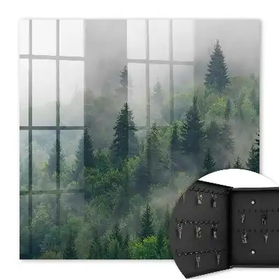 Decorative key box Misty forest, mysterious atmosphere