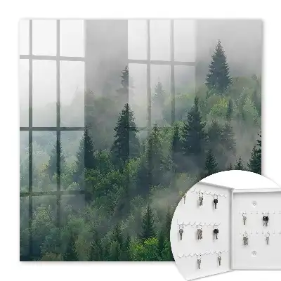 Decorative key box Misty forest, mysterious atmosphere