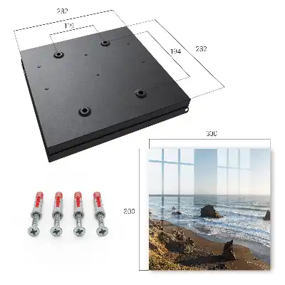Key cabinet Seaside landscape with blue ocean