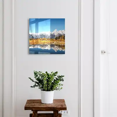 Key box for home Golden autumn on the lake