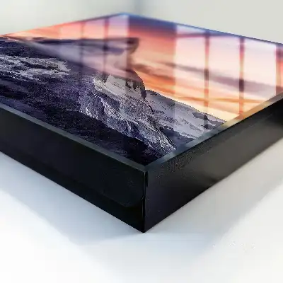 Decorative key box Mountain magic sunset