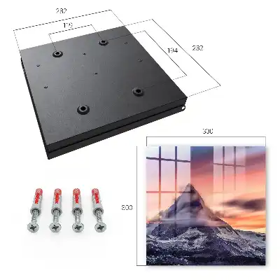 Decorative key box Mountain magic sunset