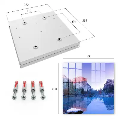 Wall mounted key box Magic of the landscape, a quiet morning