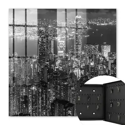 Key cabinet A city night full of lights