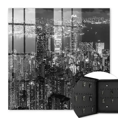 Key cabinet A city night full of lights