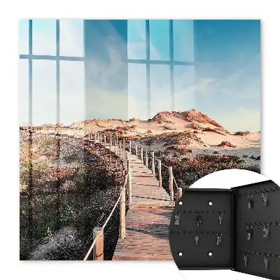Key box for home Dunes path blue sky