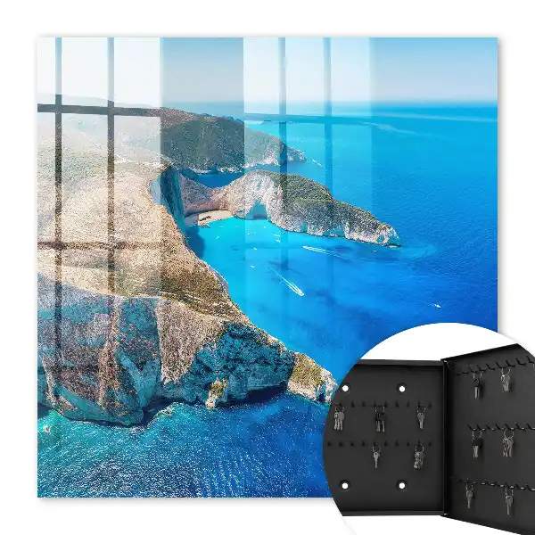 Decorative key box French Riviera by the sea