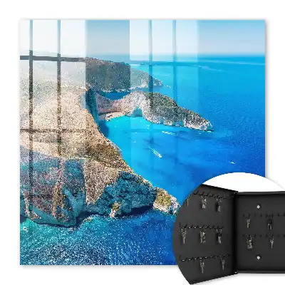 Decorative key box French Riviera by the sea