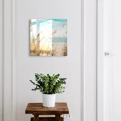 Key box for home Summer beach with sea grass