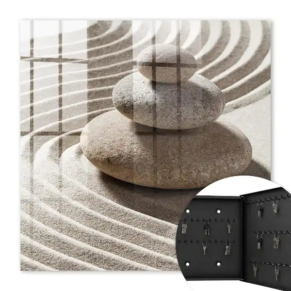 Wall mounted key cabinet Zen composition peace harmony