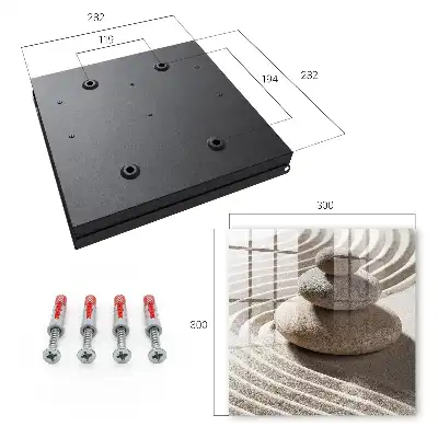 Wall mounted key cabinet Zen composition peace harmony