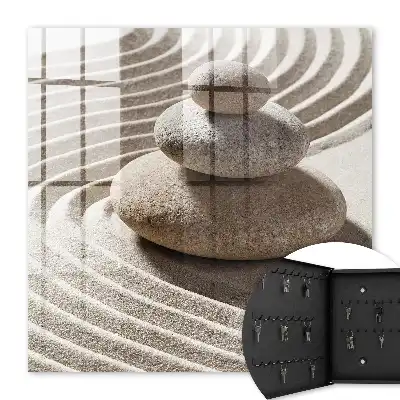 Wall mounted key cabinet Zen composition peace harmony