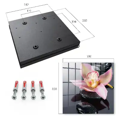 Key cabinet Orchid black stones