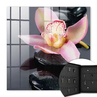Key cabinet Orchid black stones