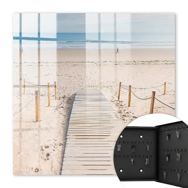 Key box for home Sea beach in the morning