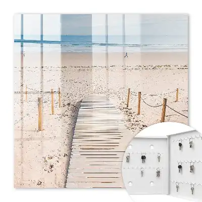 Key box for home Sea beach in the morning
