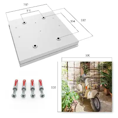 Wall mounted key cabinet Italian atmosphere street green